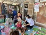 ตรวจสุขภาพผู้พิการเเละออกใบรับรองความพิการเเก่ผู้พิการในพื้น